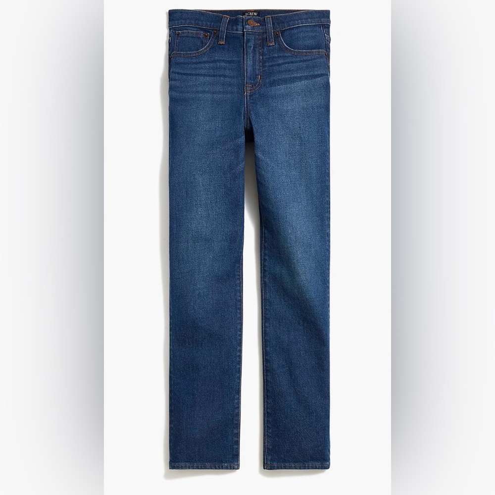 J. Crew Medium Blue Straight-Leg Denim Jeans